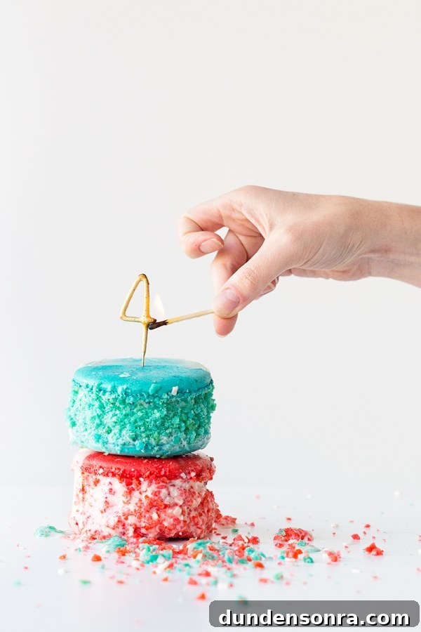 Someone lighting a '4' candle