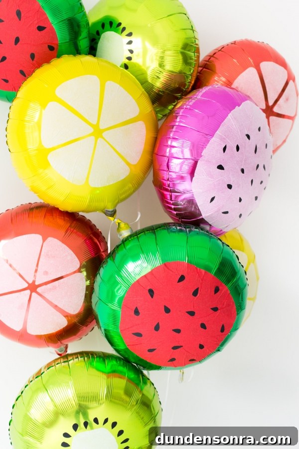 Fruit balloons