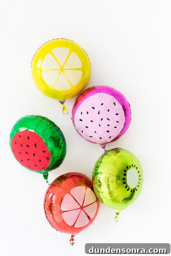 Fruit balloons