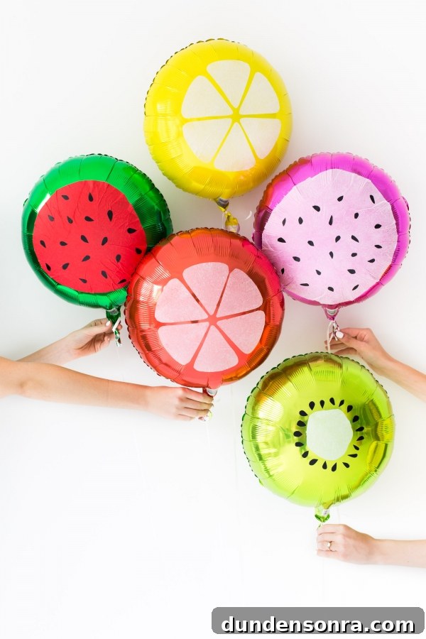 Fruit balloons