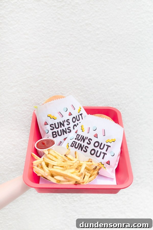 Sun's Out Buns Out! Burger Printables