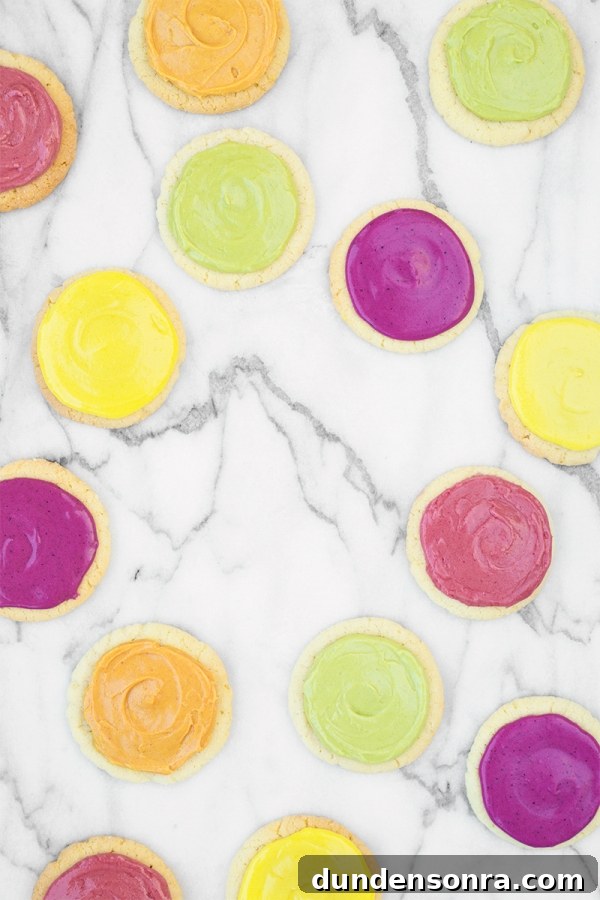 Bright Natural Food Coloring: DIY Recipes for Vibrant Colors 9 Cookies with colorful icing