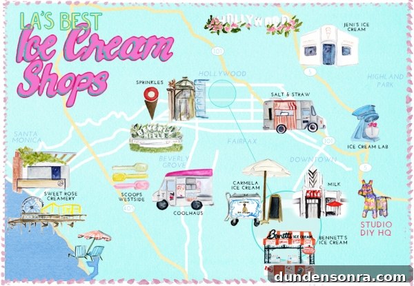 Top Ice Cream Spots in Los Angeles You Need to Try 3 Best Ice Cream in Los Angeles Map