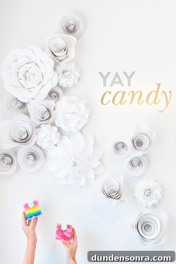 Sugarfina Pasadena: Where to Buy Luxury Candy in Pasadena 4 Paper mache flowers