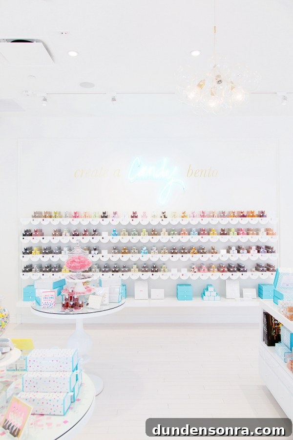 Sugarfina Pasadena: Where to Buy Luxury Candy in Pasadena 5 A candy shop with shelves