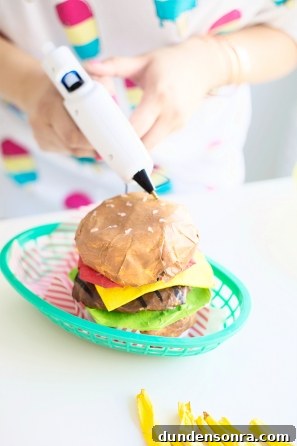DIY Paper Mache Burger and Fries Craft (Plus Giveaway) 14 DIY Paper Mache Burger + Fries
