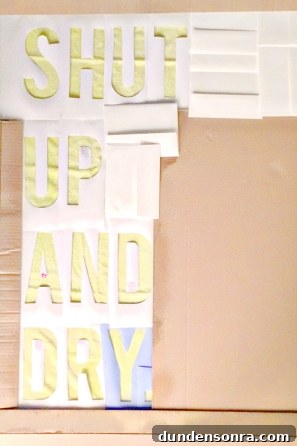Gold lettering