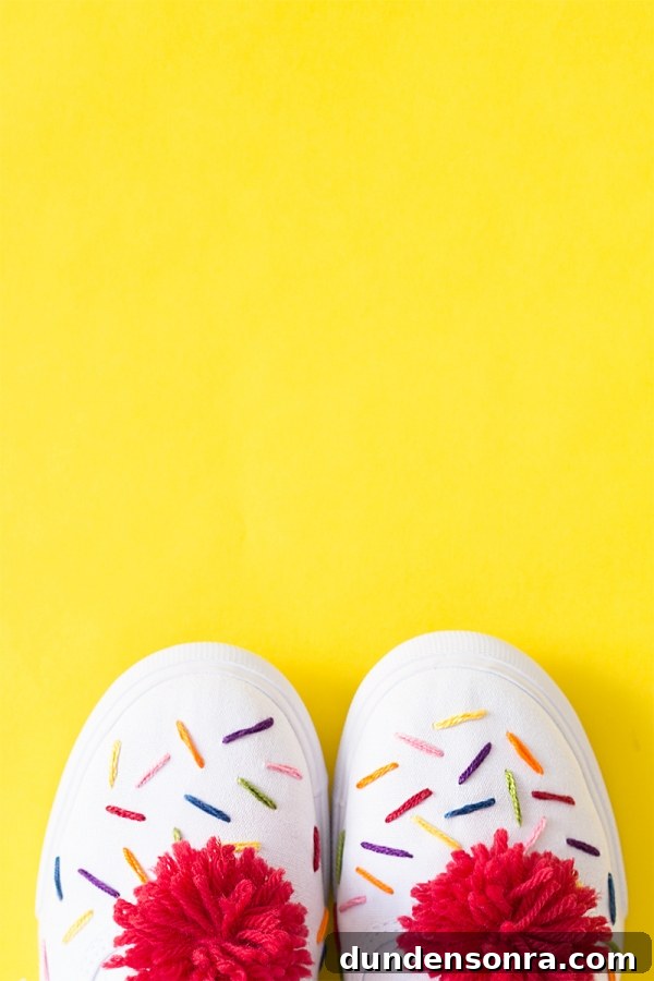 DIY Ice Cream Sneakers: How to Paint and Customize Your Shoes 4 A close up of sneakers with strings on them