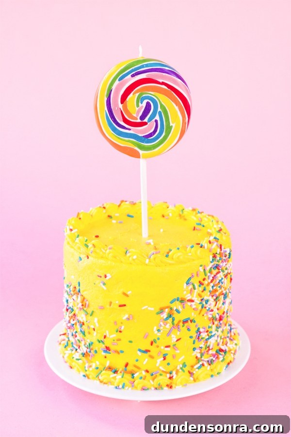 Lolipop (Candle!) Birthday Cake!