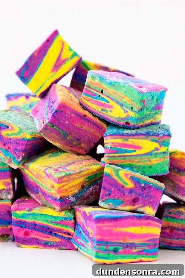 Tie dye brownies 