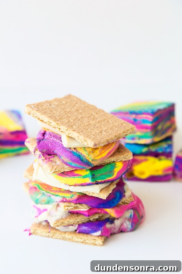 Tie dye smores