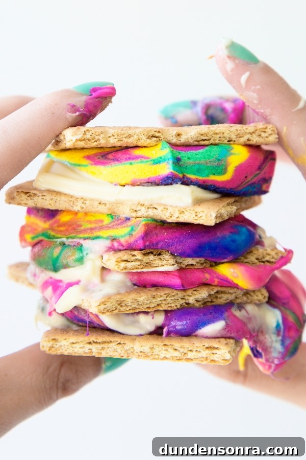 Tie dye smores
