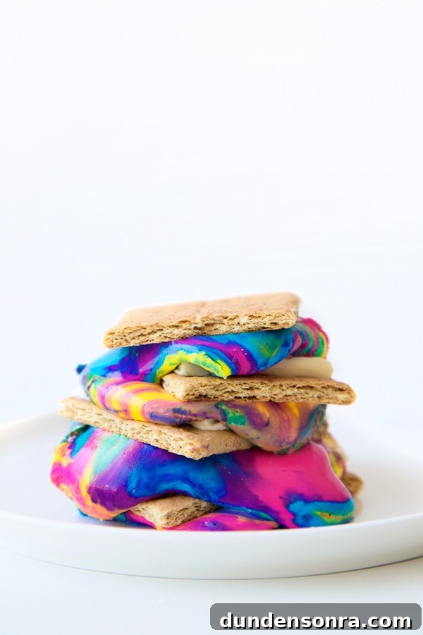Tie dye smores