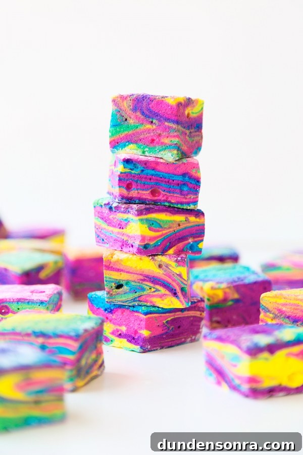 Tie dye brownies