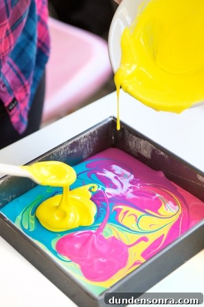Someone mixing paint 