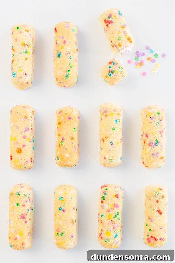 Funfetti Twinkies: Colorful Sprinkle-Stuffed Snack Cakes 6 Rainbow twinkies