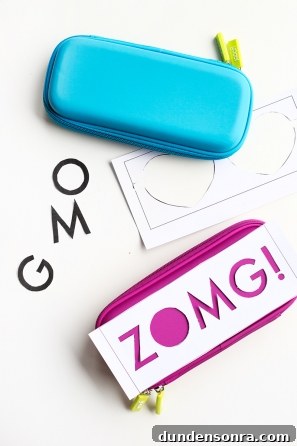 Pencil Cases with words on them