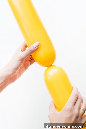 Summer Dreamsicle Party Ideas for a Bright, Refreshing Bash 21 Someone holding a yellow balloon