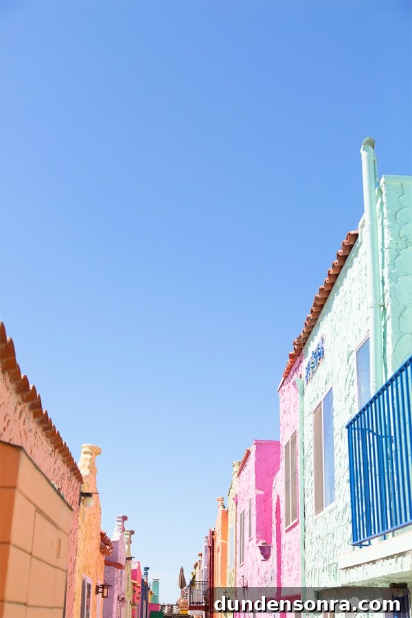 California Studio DIY Road Trip Guide: Scenic Stops & Creative Projects 21 The top of colorful buildings