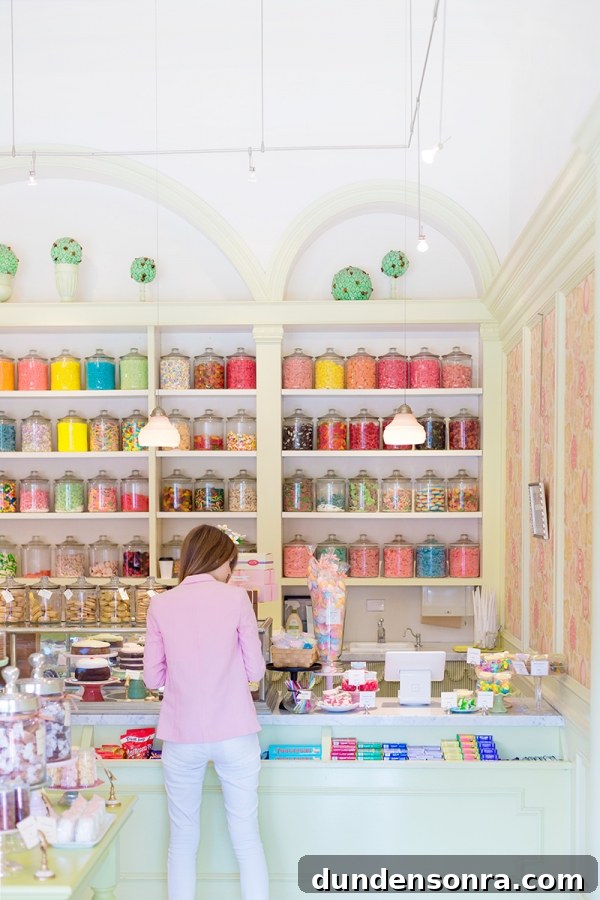 California Studio DIY Road Trip Guide: Scenic Stops & Creative Projects 30 Someone in a store with jars of colorful things