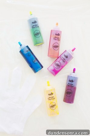 Tie dye bottles