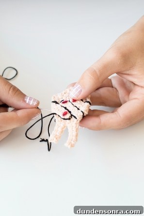 Someone sewing something