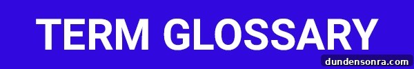 The word "GLO" on a blue background
