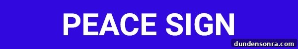 White words on a blue background
