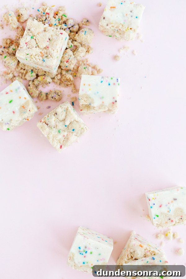 Funfetti Fudge Recipe: Colorful, Creamy Celebration Fudge 3 Cake slices