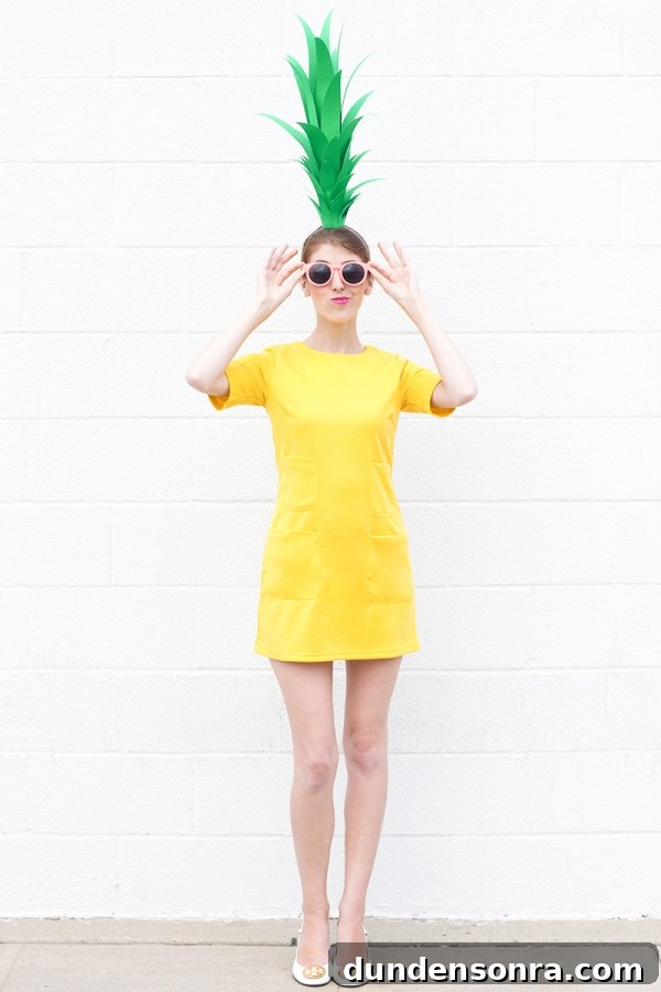 DIY Pineapple Costume