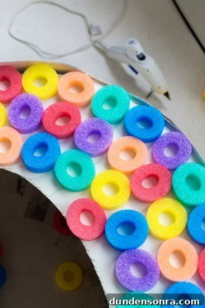 DIY Cereal Bowl Costume Ideas for Halloween and Cosplay 12 Colorful plastic rings