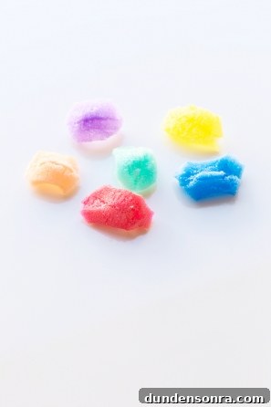 Colorful styrofoam pieces 