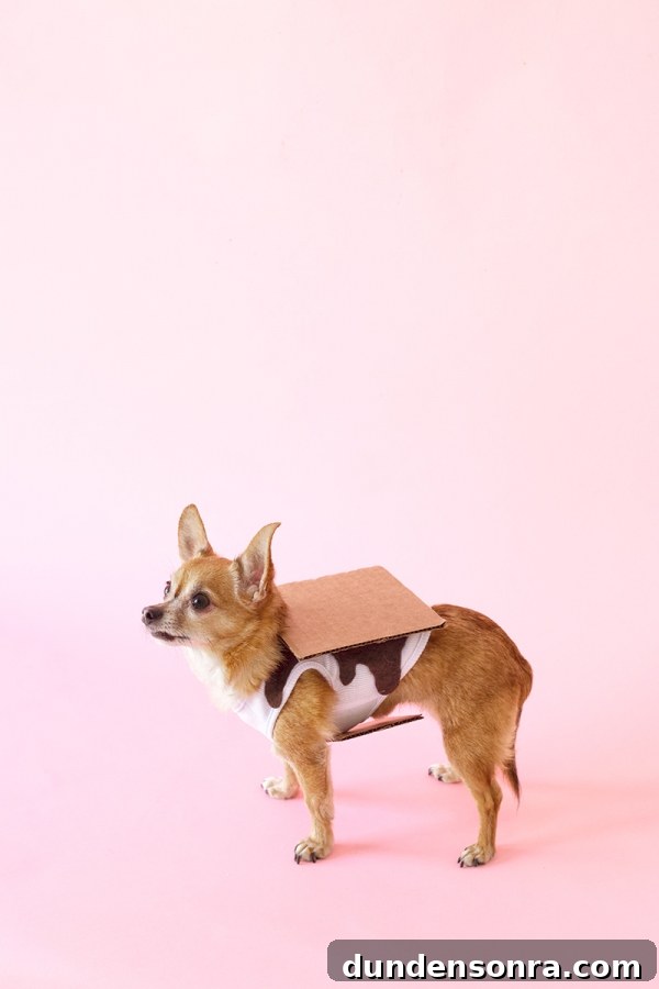A dog in a smores costume 