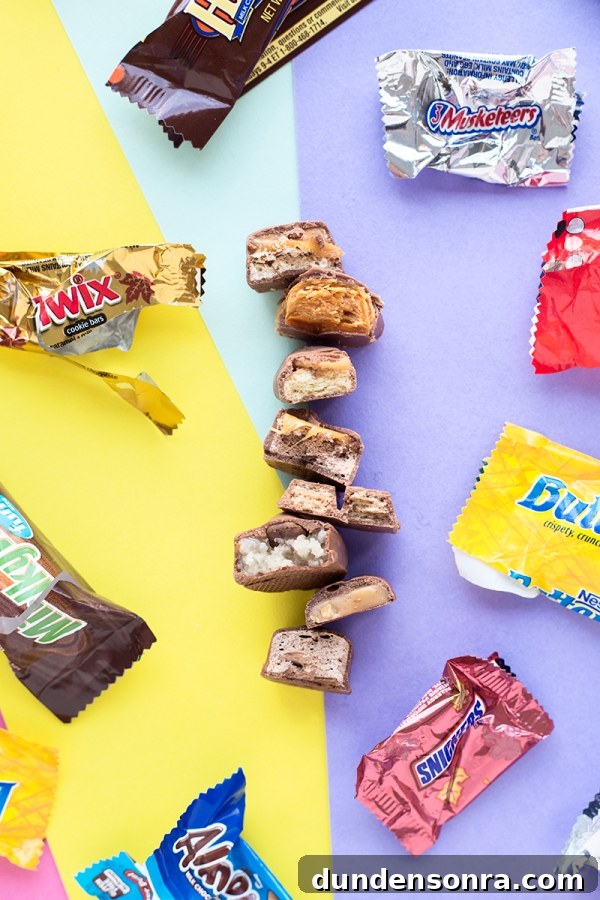 Complete Guide to Choosing and Storing Halloween Candy 5 Candy and chocolate on a colorful surface