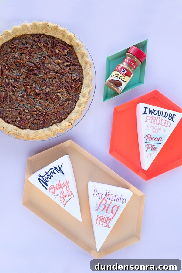 Leftover Pie Labels and a Classic Pecan Pie Recipe 4 Pie and pie holders