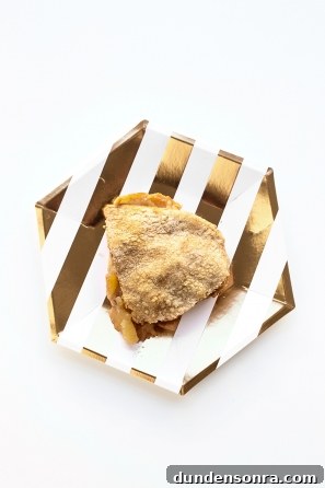 A piece of pie on a plate