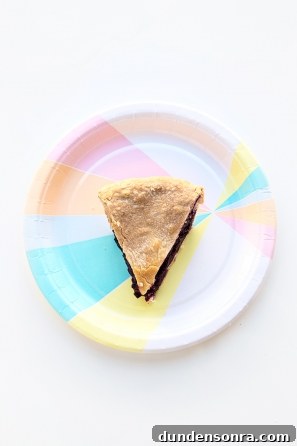 A slice of pie on a plate