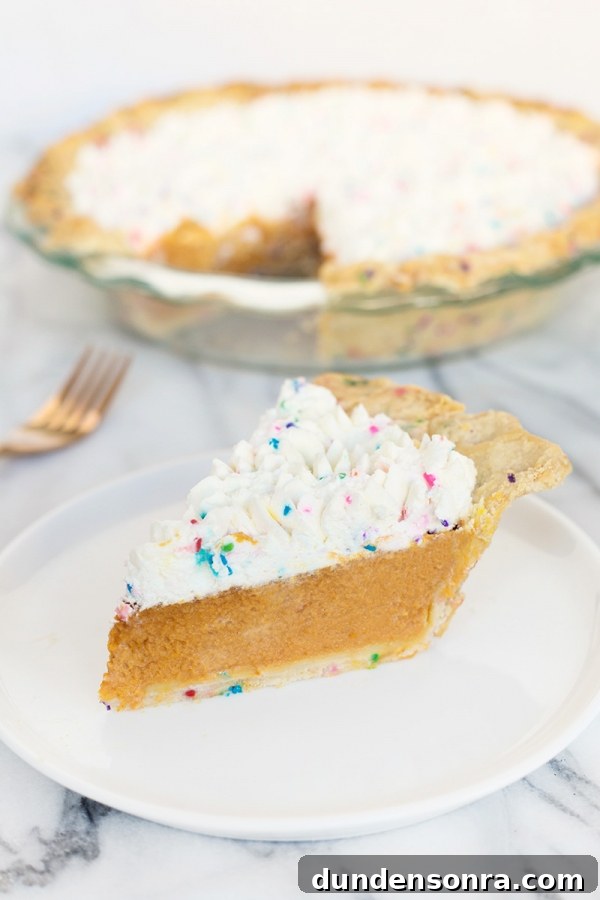 Funfetti Pie Crust Recipe: Colorful Sprinkle Pie Shell Tutorial 4 Pie slice