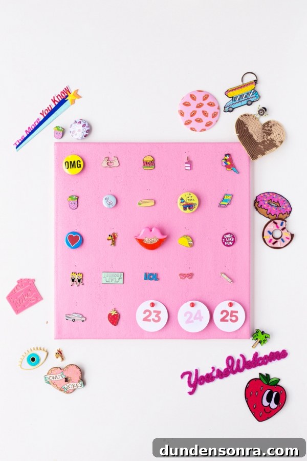 Pink advent calendar