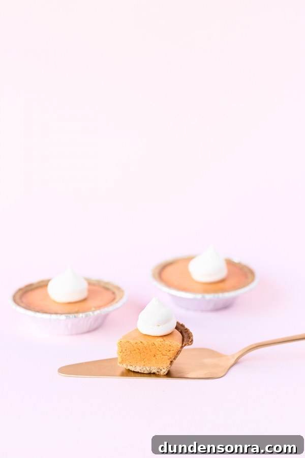 Creamy Pumpkin Pie Fudge Recipe — Fall Candy Treat 7 Mini pies