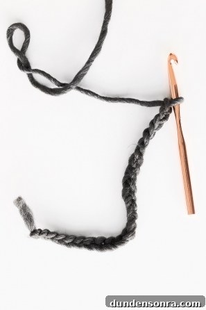 A black sewn string