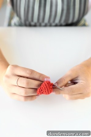 Someone sewing something