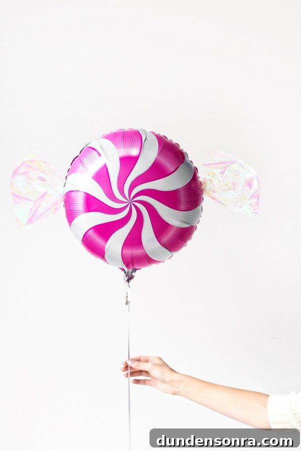 DIY Peppermint Candy Balloons | studiodiy.com