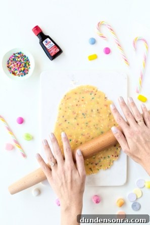 Someone rolling dough 