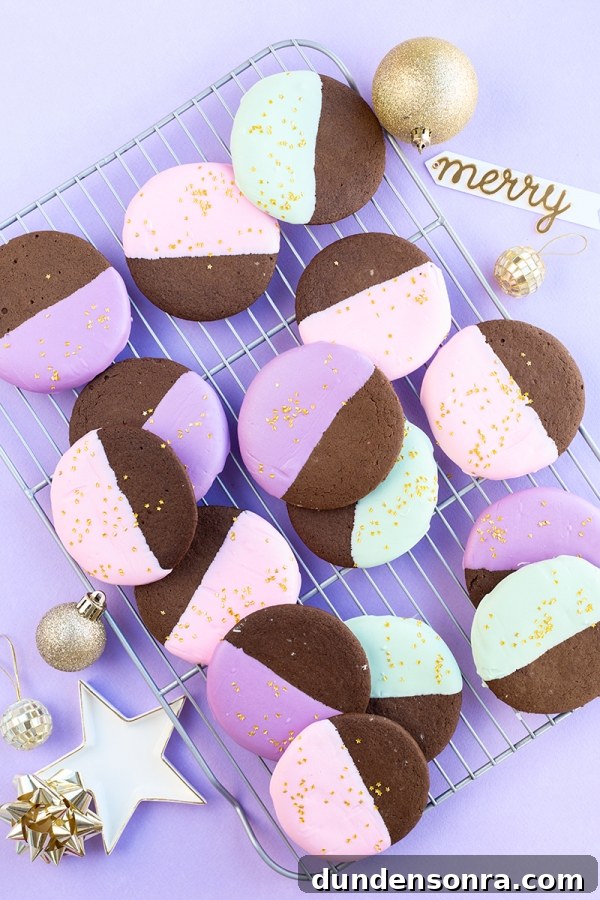 Color Dipped Gingerbread Cookies | studiodiy.com