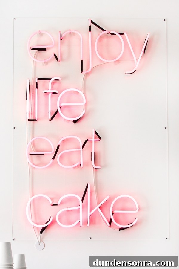 Sugar Fix: Cake Monkey — Unique Dessert Recipes & Treat Ideas 2 Close up of a neon sign