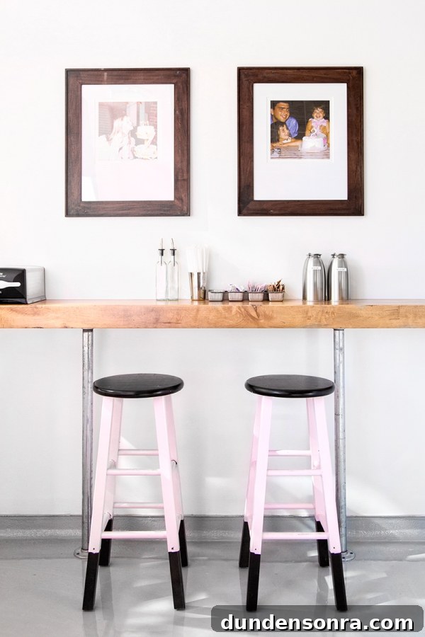Sugar Fix: Cake Monkey — Unique Dessert Recipes & Treat Ideas 12 A table with pink stools
