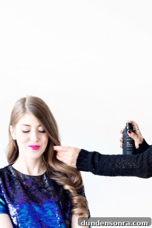 Someone getting their hair done