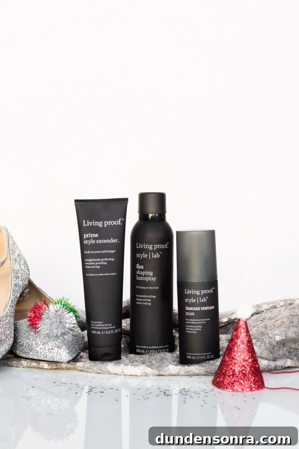 Sparkling Holiday Outfit Ideas: Head-to-Toe Party Looks 4 Three black hair products