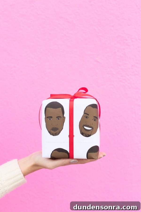 4 Stylish Holiday Gift Wrap Pairings to Impress Recipients 8 Kanye Wrapping Paper